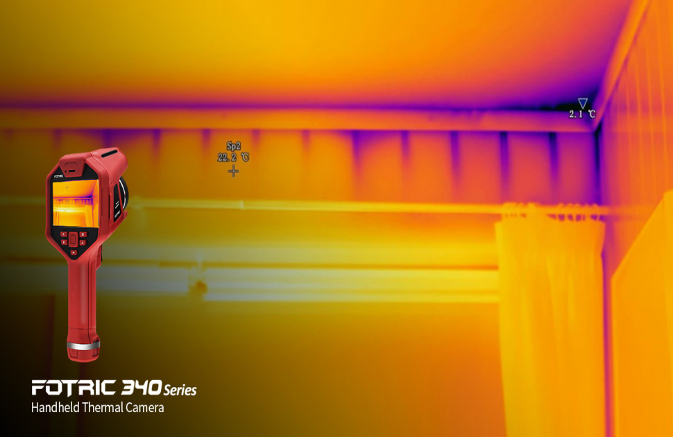 Detecting heat loss from houses in winter by thermal imaging cameras
