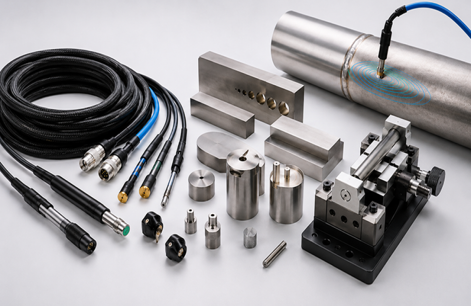 Eddy Current Testing Accessories: Cables, Reference Standards & Fixtures