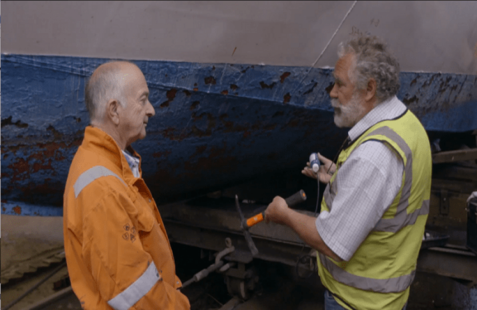 FAMOUS FACE GETS A LESSON ON SURVEYING AND UTG