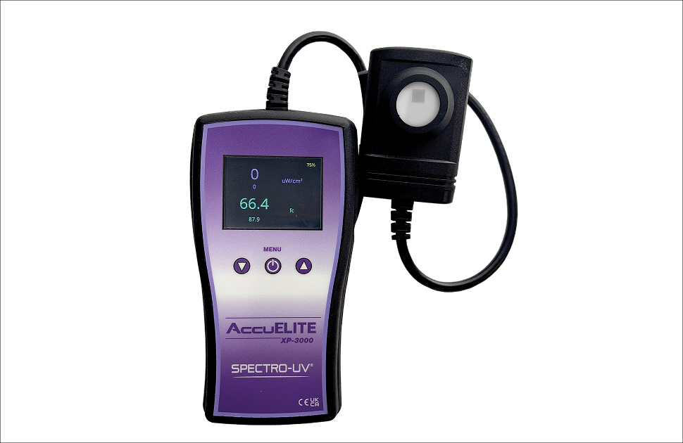 SPECTRO-UV® Launches XP-3000 AccuELITE™ Radiometer with Industry-Leading 24-Hour Battery Life