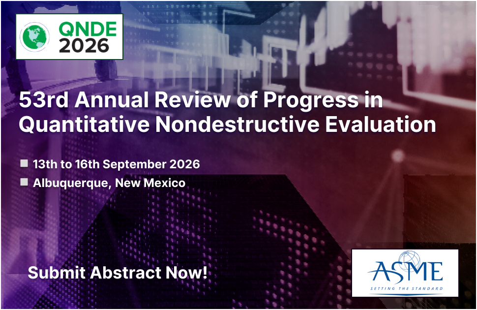 53rd Annual Review of Progress in Quantitative Nondestructive Evaluation