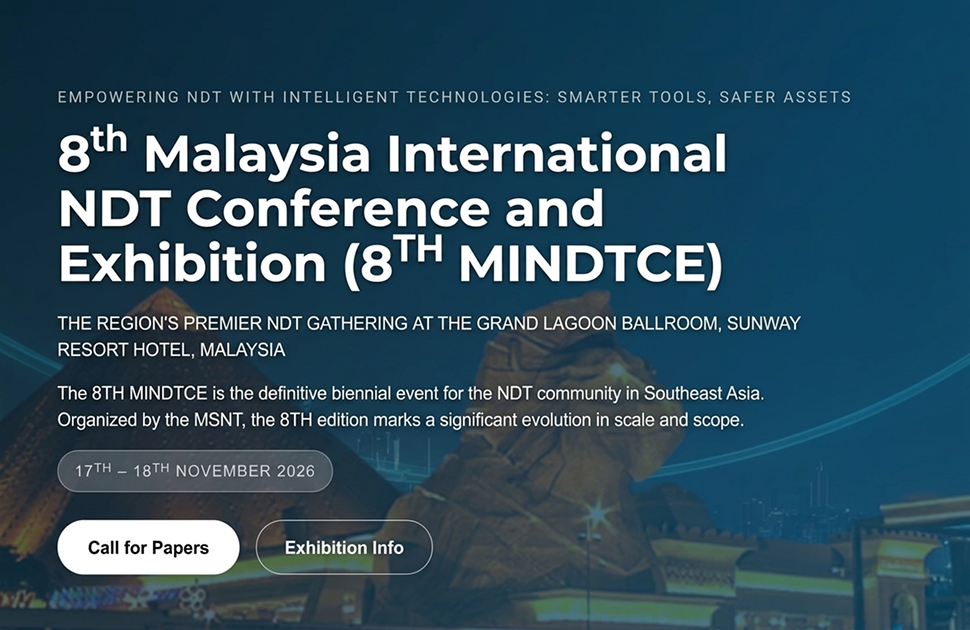 8th Malaysia International NDT Conference and Exhibition