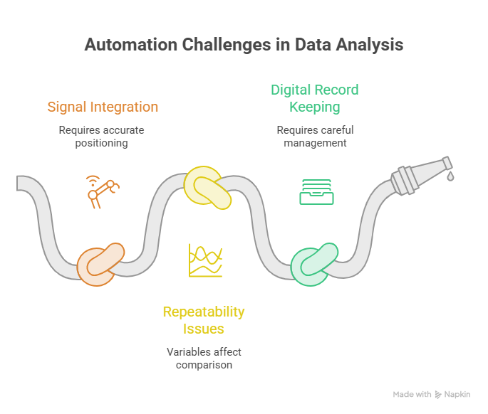 What Automation Adds to the Data — Key Challenges Data analysis challenges in automated eddy current testing — signal integration, digital record keeping, repeatability issues