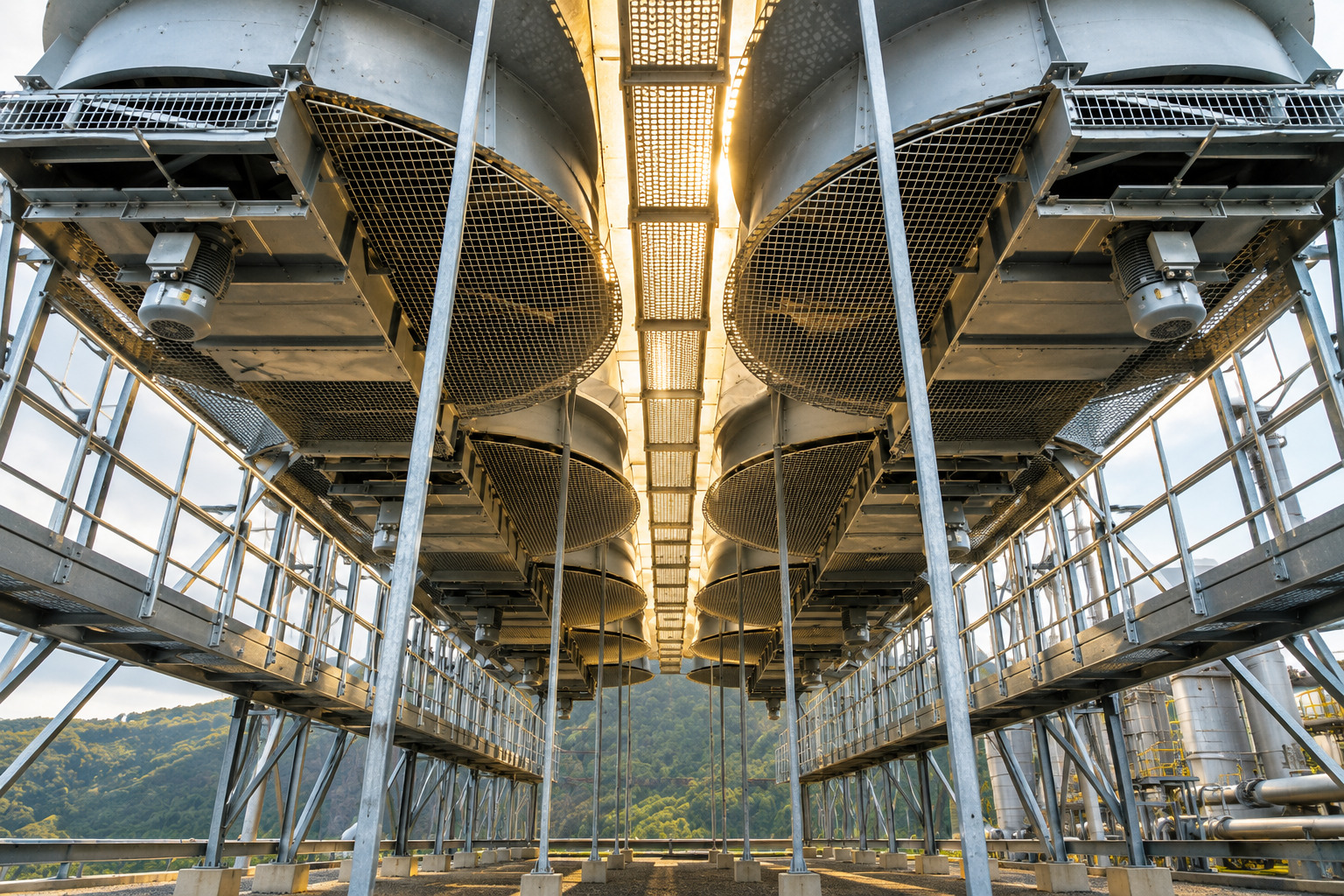 Fin-fan air cooler tubes at a refinery facility inspected using near field testing NDT for internal corrosion and erosion detection