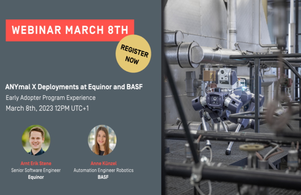 ANYmal X Deployments at Equinor and BASF