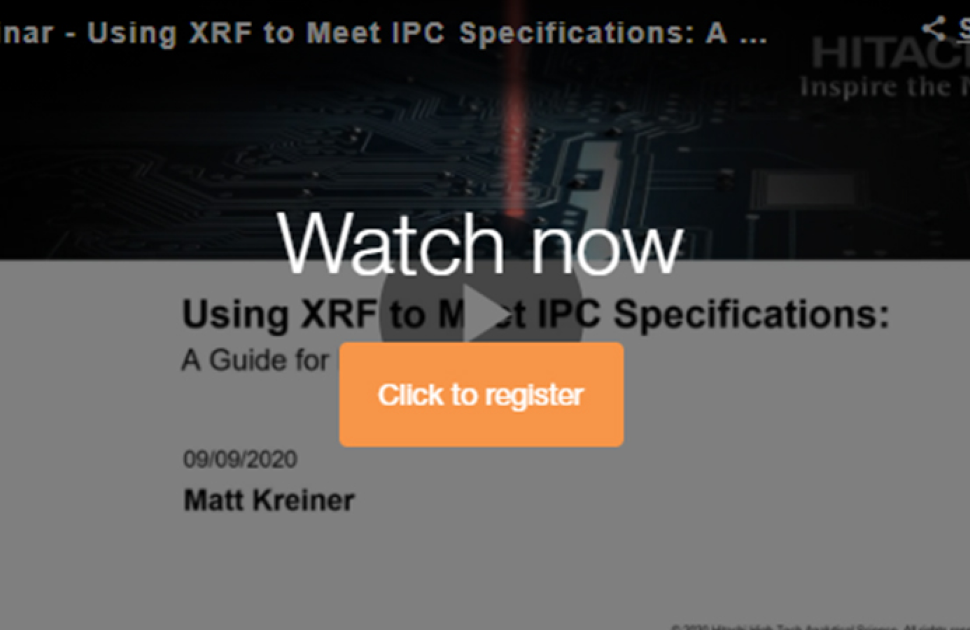 Using XRF to Meet IPC Specifications: A Guide for Manufacturers